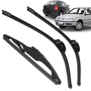 Imagem de Kit Completo 3 Palhetas Limpador Parabrisa Silicone Gol G3 1999 a 2005