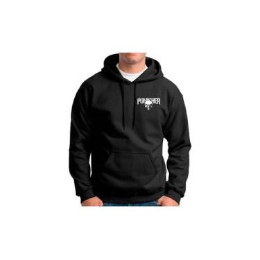 Imagem de Blusa Moletom Masculino Caveira Frio Justiceiro Jaqueta Punisher -   C