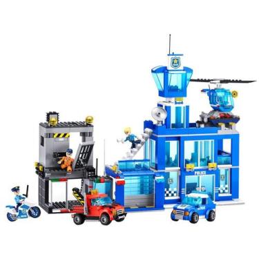 Imagem de Blocos de Montar Max Adventure Police Headquarter - Candide 889 Peças