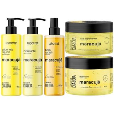 Imagem de Kit Banho Premium Labotrat Maracuja Completo 5 Produtos Corpo E Rosto 