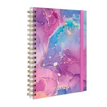 Imagem de Agenda 2026 Planner Semanal Plus Mármore Rosa Primavera
