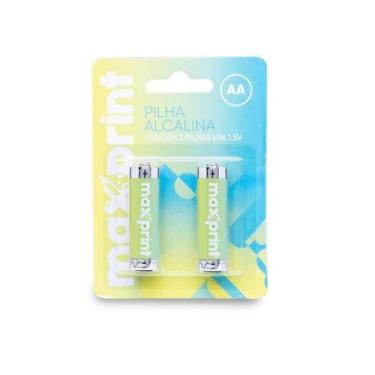 Imagem de Pilha Alcalina Maxprint, 1,5V AA Pequena, Com 2 Unidades