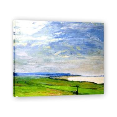 Imagem de North Berwick No John Lavery Iconic Realist Portrait & War Scene Canvas Art – Decoração de parede irlandesa atemporal para casa emoldurada 39,98 x 48 cm