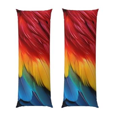 Imagem de Capa de travesseiro corporal com zíper ultramacia e refrescante, capa protetora respirável para cama de penas de papagaio fantástica capa de almofada decorativa para casa 50,8 cm x 137,2 cm
