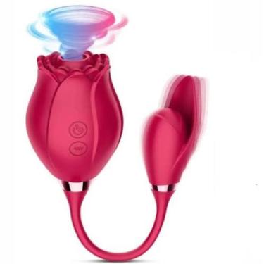 Imagem de Vibrador Feminino com Estimulador de Clitóris Rosa Sophie Vai e Vem 10