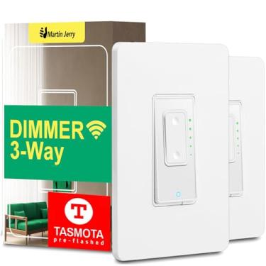 Imagem de Martin Jerry Interruptor De Dimmer Inteligente 3 Vias Da Jerry, Versão Tasmota Esp8266, Compatível Com Alexa Como Luz Wi-Fi, Funciona O Google Assistente