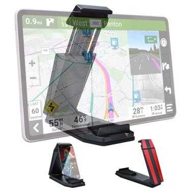 Imagem de iSaddle Suporte para mini painel GPS para telefone tablet PC suporte de navegação para Garmin Nuvi Tomtom iPhone iPad Galaxy Yoga Android serve para GPS de 4,3 a 10,1 polegadas e braçadeira de fricção