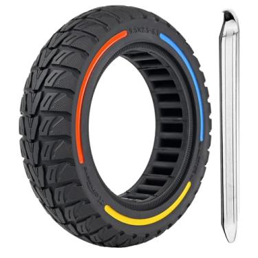 Imagem de TOCBEUU Pneus sólidos de 9,5 x 2,5 a 6,1 para scooter elétrica: rodas de substituição off-road, pneu de borracha sem câmara para NIU KQi3 Pro/Max/Sport scooter elétrica - 3 cores (1 peça)