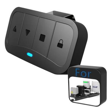 Imagem de Blütezeit Controle remoto de 300-916 MHz com clipe de viseira, controles remotos universais de carro para portão deslizante/porta de garagem/portão giratório/sistema automático de abridor de porta