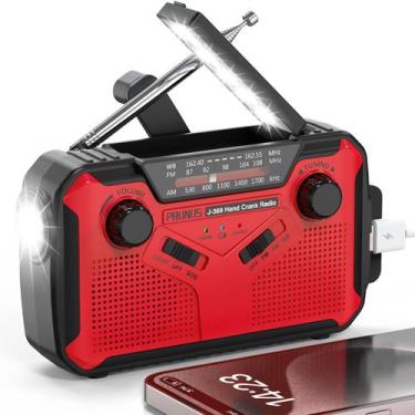 Imagem de Rádio meteorológico de emergência PRUNUS J-369 11100mWh com lanterna