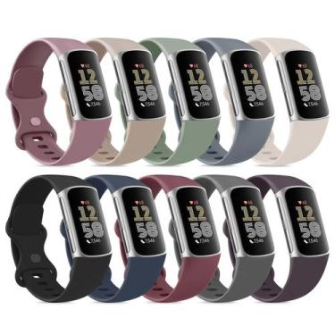 Imagem de Pulseiras de reposição Fitbit Charge 6/5 compatíveis com Vancle (pacot