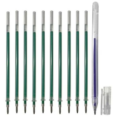 Imagem de 10 Refil 0.7 Verde Apagavel Tecido Papel + Caneta Brinde - Evolvere