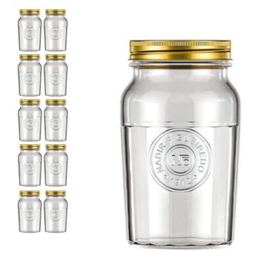 Imagem de Pote Americano Vintage Retro Tampa Biscoito 1,5L Nadir 10Un - NADIR FI