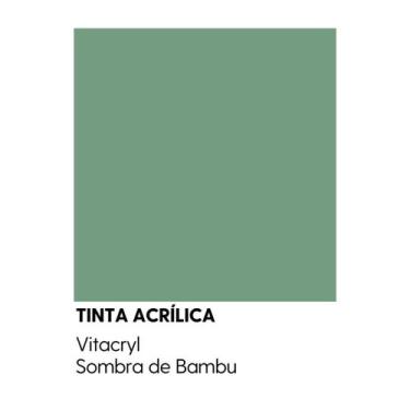 Imagem de Tinta Fosca Premium Verdes - Vitacryl, Sobra de Bambu, 3,6 lts