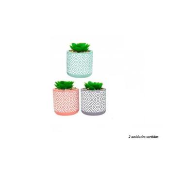 Imagem de Kit com 2 Vasos Decorativos 7x7,5cm Sortido - Onix