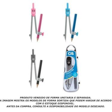 Imagem de Compasso escolar c410 com lápis sortido - cis