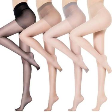 Imagem de Meia-calça Feminina De Verão Fina Com Cravo Preto, Anti-engate, Sem Co
