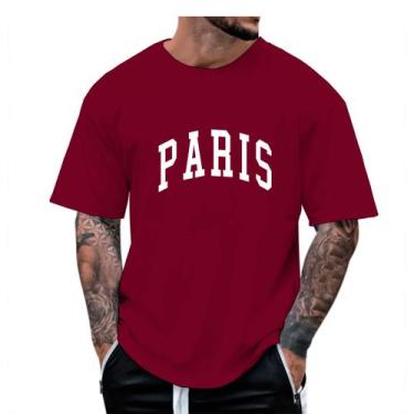 Imagem de Camiseta Oversized Masculina Paris Streetwear Academia Maromba - FSL.C