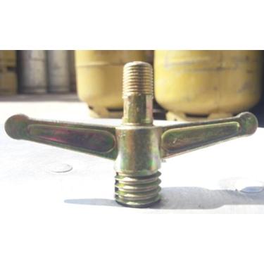 Imagem de Niple borboleta zamack p-13 botija regulador rosca 1/8 macho - MAQENGE