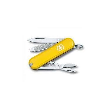 Imagem de Mini Canivete Suíço Classic Victorinox Amarelo 7 funções Original 0.62
