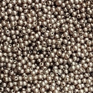 Imagem de PÉROLA DE ABS LISA Nº 04 20G PEROLA 4MM - IMPORTAÇÃO, Marrom claro