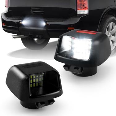Imagem de NEIFILES Luz de placa de licença LED compatível com Nissan Navara Frontier 2007-2019, Armada 2008-2016, Titan/Xterra 2007-2015, Suzuki Equator 2009-2012, 6000K, Plug & Play
