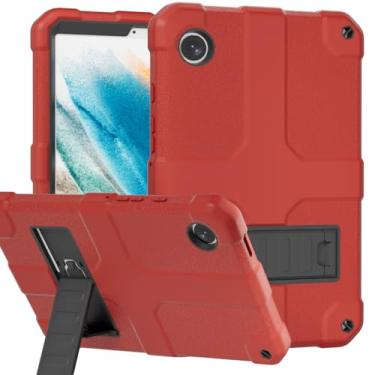 Imagem de Stweap Capa para Samsung Galaxy Tab A9 modelo 2023 de 8,7 polegadas (SM-X110/X115/X117), capa protetora híbrida de três camadas resistente à prova de choque com suporte para tablet Samsung A9 de 8,7