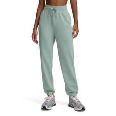 Imagem de Calça Sportstyle Under Armour Rival Terry Jogger Feminina, Verde, G