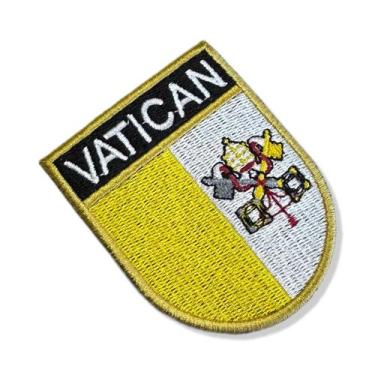 Imagem de BP0060E-001 Bandeira Vaticano Patch Bordado 6,8x8,0cm - BR44