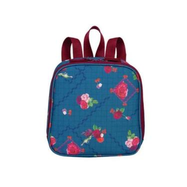 Imagem de Lancheira Grande Sestini Lunch Azul Floral