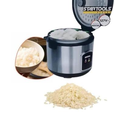 Imagem de Panela elétrica arroz 1 litro 127V antiaderente com tampa trava vapor 