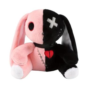 Imagem de Coelho De Pelúcia Reborn Colorido De Halloween De 25CM Modelo Macio Pa