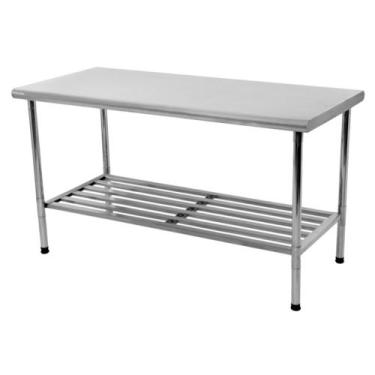 Imagem de Mesa Manipulação Multiuso 190X70cm Inox Desmontável Imeca