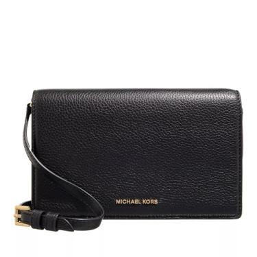 Imagem de Michael Kors Bolsa transversal Jet Set com aba média, Ferragens douradas/pretas, One Size