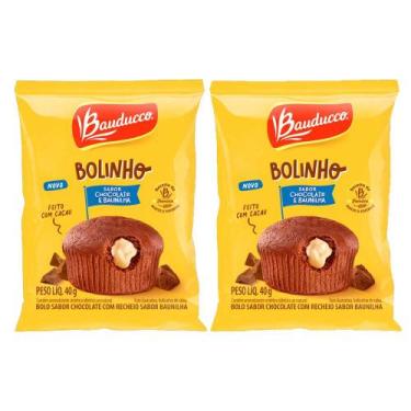 Imagem de Kit 2 Bolinho Bauducco Sabor Chocolate com Recheio de Baunilha 40g