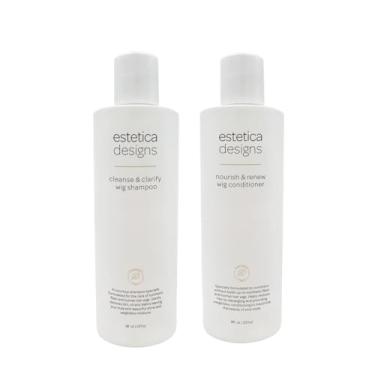 Imagem de Kit de cuidados com perucas Estetica Designs: pacote de cuidados com 4 peças com touca de peruca e guia de perguntas e respostas de 19 páginas (hidratação, todos os tipos de cabelo)