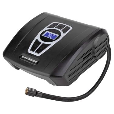 Imagem de CARTMAN Compressor de ar portátil para inflador de pneu, bomba de ar automática para carro/bicicleta com medidor de pressão digital e luz LED, preto