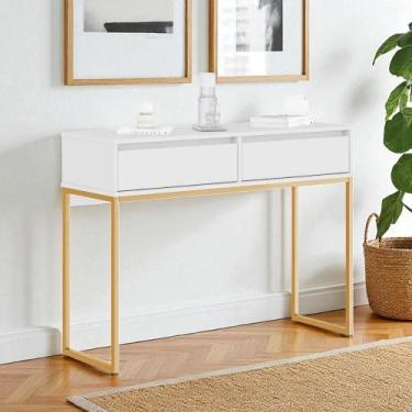 Imagem de Aparador Moderno Estilo industrial com base metal 2 gavetas - CASA H, 