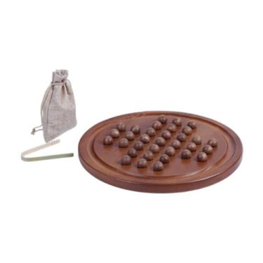 Imagem de menolana Jogo de tabuleiro de paciência clássico indiano, jogo de tabuleiro europeu, brinquedo de simples, jogo mental de de mármore para