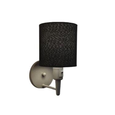 Imagem de Arandela Cilíndrica Md-2030 Cinza Com Liga E Desliga Cúpula Preto - Bivolt