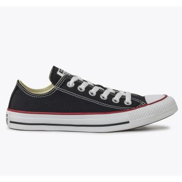 Imagem de Tenis All Star Converse Tradicional Preto listra Vermelha