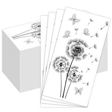 Imagem de 100 folhas de toalhas de mão descartáveis para banheiro, plantas toalhas de hóspedes guardanapos de papel macios para convidados guardanapos descartáveis para convidados para jantares de casamento ou