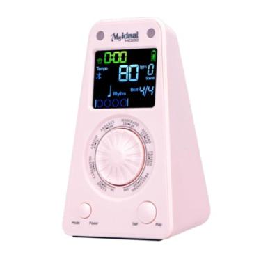 Imagem de simhoa Metrônomo digital para piano, máquina de batida, instrumento musical, concerto, batida, tempo ajustável, Rosa