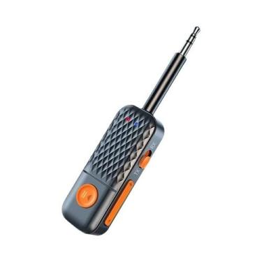 Imagem de Transmissor E Receptor Bluetooth 5.4 AUX 3.5MM Com Microfone, Adaptado
