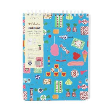 Imagem de BLOCO DE DESENHO WIRE-O SEM PAUTA 21X28 CICERO® & FABULA GULOSEIMAS