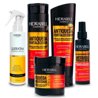 Imagem de Combo Antiqueda Fortalecedor Queratina Hidrabell Tratamento para Queda
