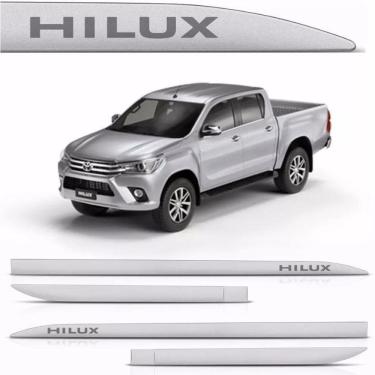 Imagem de Jogo Friso Lateral Hilux Prata Nevoa