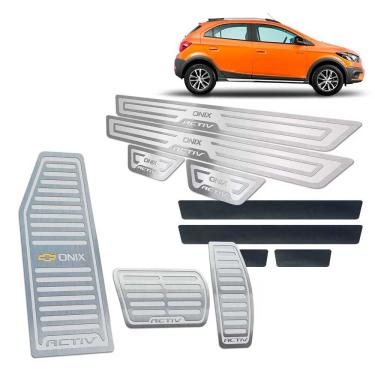 Imagem de Pedaleira Descanso Soleira + Vinil Onix Activ 2017/2019 Aut