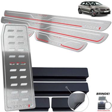 Imagem de Descanso de Pé + Soleira Prata Baixo Relevo Polo GTS 250 TSI