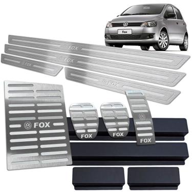 Imagem de Soleira + Pedaleira + Descanso Fox 2004 A 2013 Prata Br